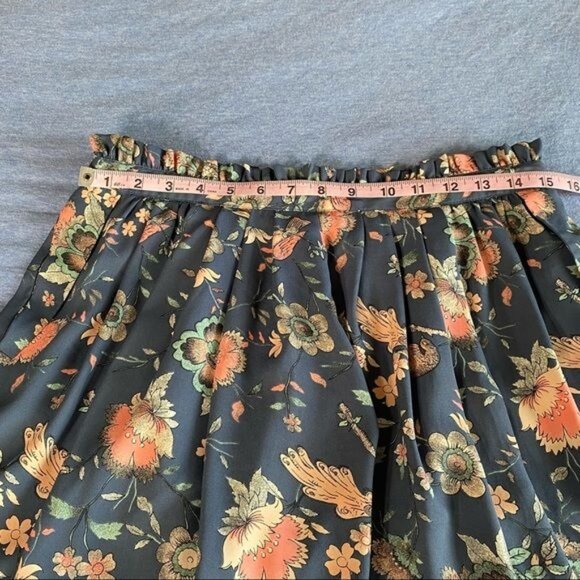 Floral Pleated Skirt By Forever 21 Contemporary Size L - Picture 7 of 8